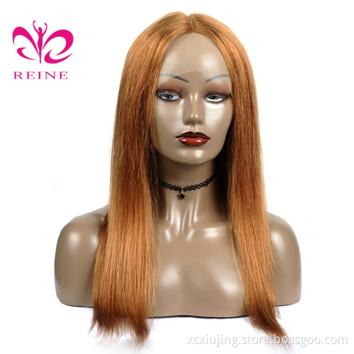 Reine  Brazilian Straight Human Hair Wig Pre-Plucked #30 Blonde 180 Density Lace Front Human Hair Wigs 13X4 Frontal Wig Remy